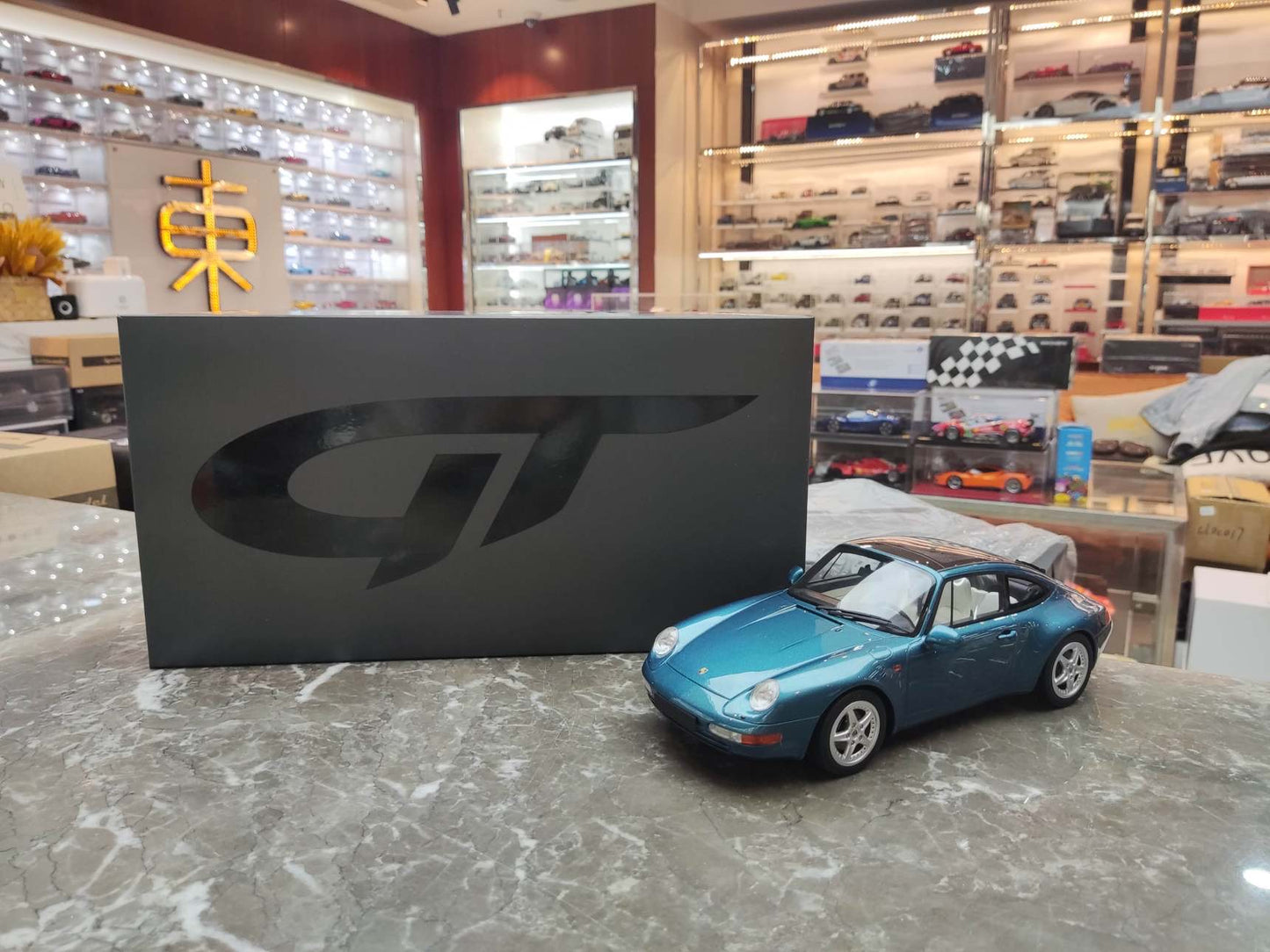 GT Spirit 1/18 Porsche 993 Targa Blue GT350