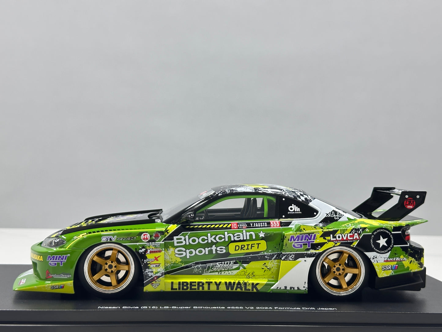 TopSpeed 1/18 Nissan LB-Super Silhouette S15 Silvia (Green Livery) TS0694