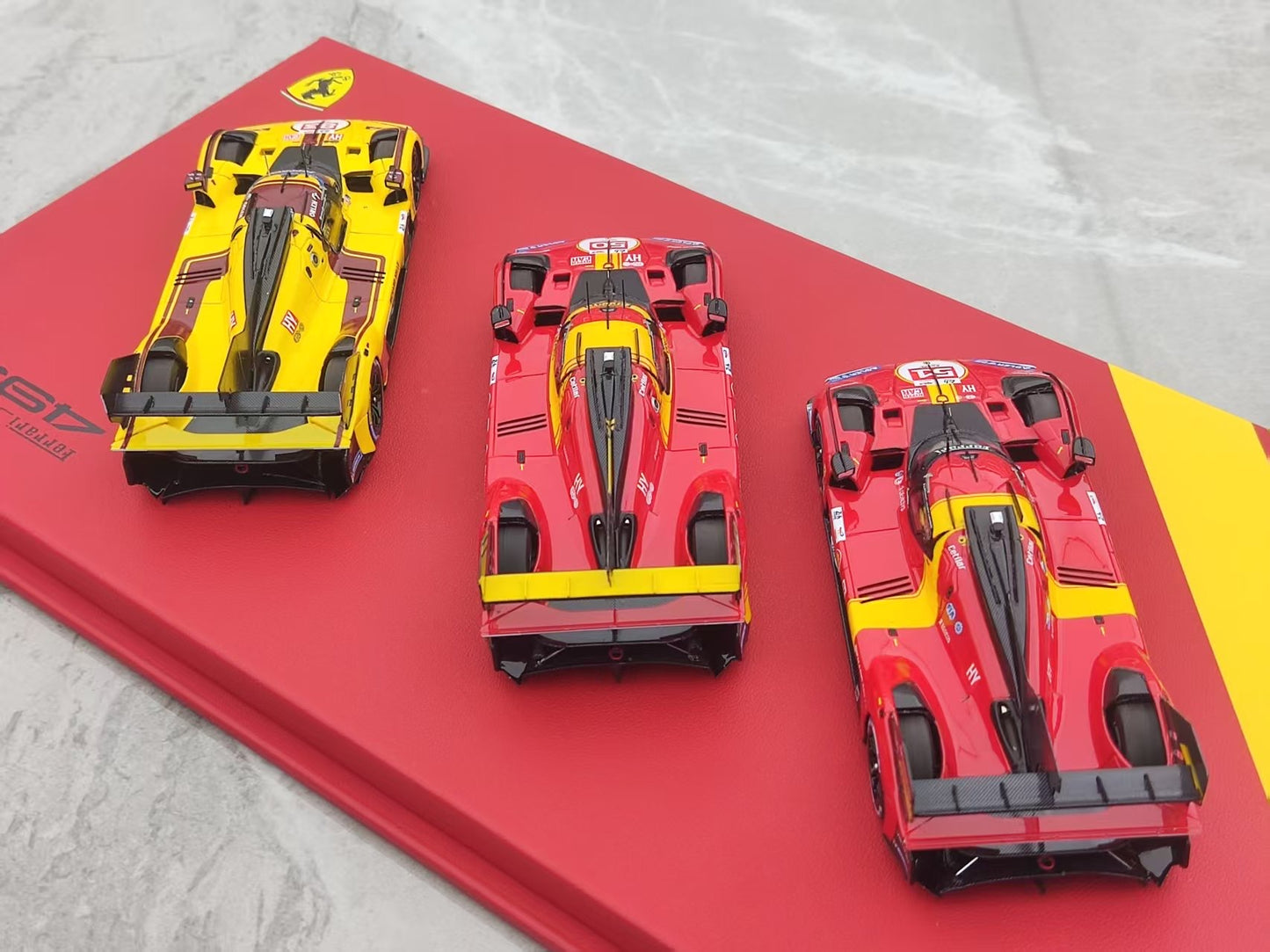 BBR 1/43 Ferrari 2023, 2024, 2025 Le Mans Three-Time Champion Special Edition Three-Car Set EMP25LMEX