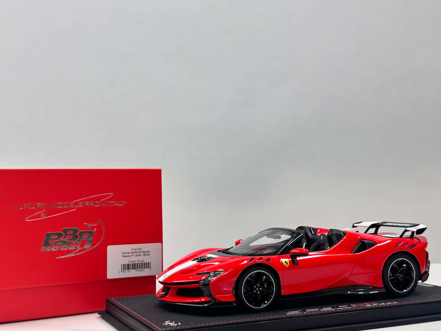 BBR 1/18 Ferrari SF90 XX Spider Red/White Livery P18238Q
