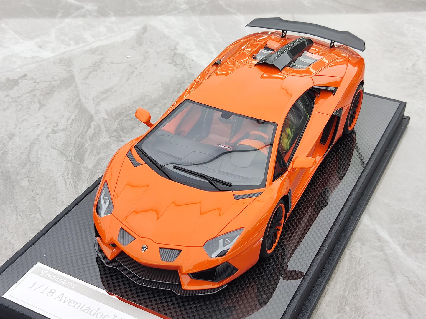 VMB 1/18 Lamborghini LP700-4 Orange Resin Car Model JS-VMB005
