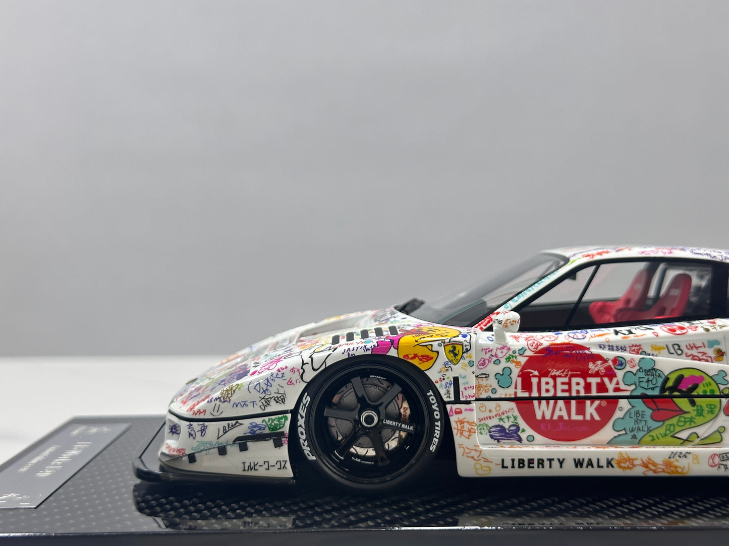 BBA MODEL 1/18 Ferrari F40 Widebody – Hand-Painted Graffiti Livery (BBA090)