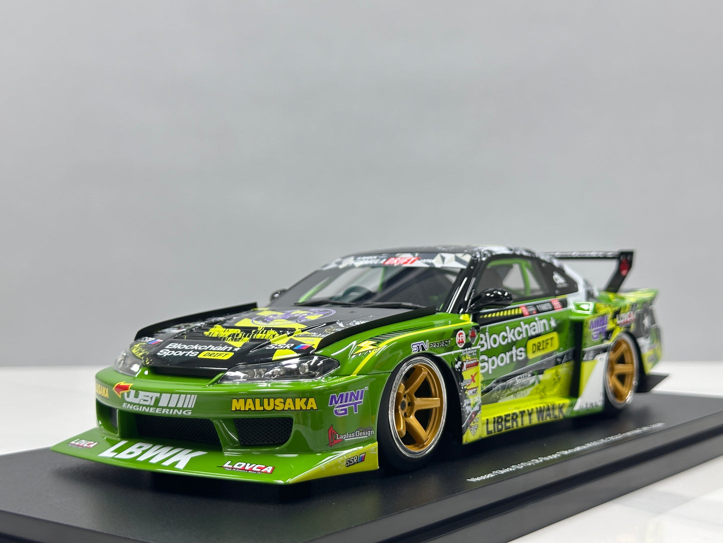 TopSpeed 1/18 Nissan LB-Super Silhouette S15 Silvia (Green Livery) TS0694