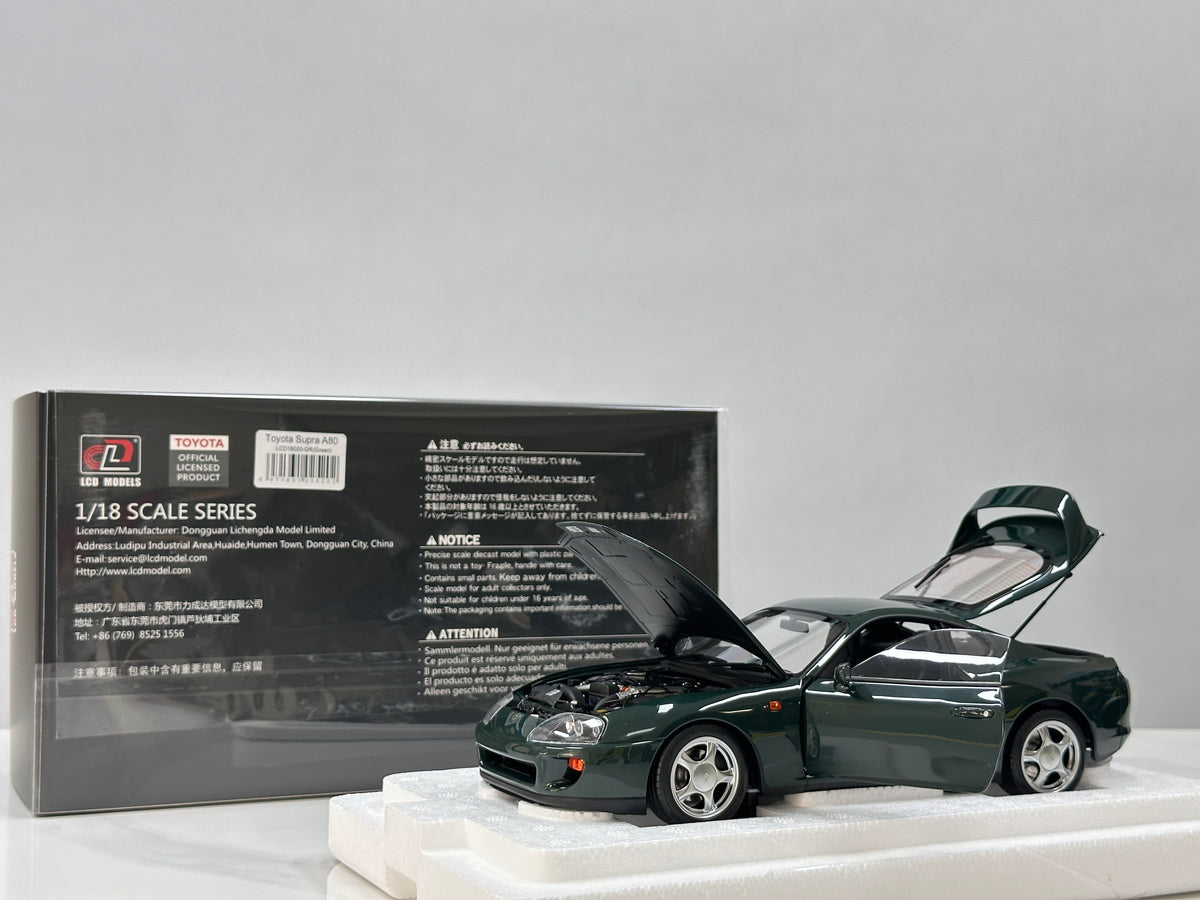 LCD 1/18 Toyota Supra A80 (Mk4) – Dark Green (LCD18020-GR)