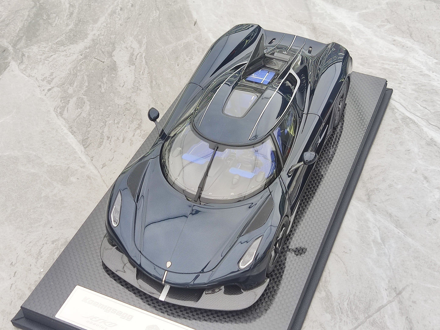 FRONTIART 1/18 Koenigsegg Jesko Absolut 7273 Blue Carbon FA176