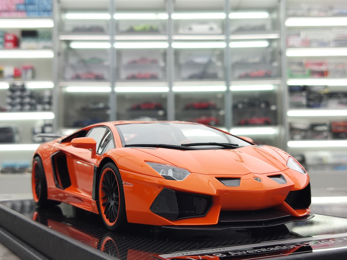 VMB 1/18 Lamborghini LP700-4 Orange Resin Car Model JS-VMB005