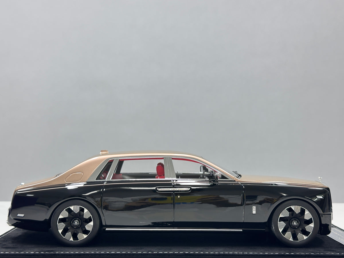 HH Model 1/18 Rolls-Royce Phantom Series II Diamond Black/Champagne Gold HH736