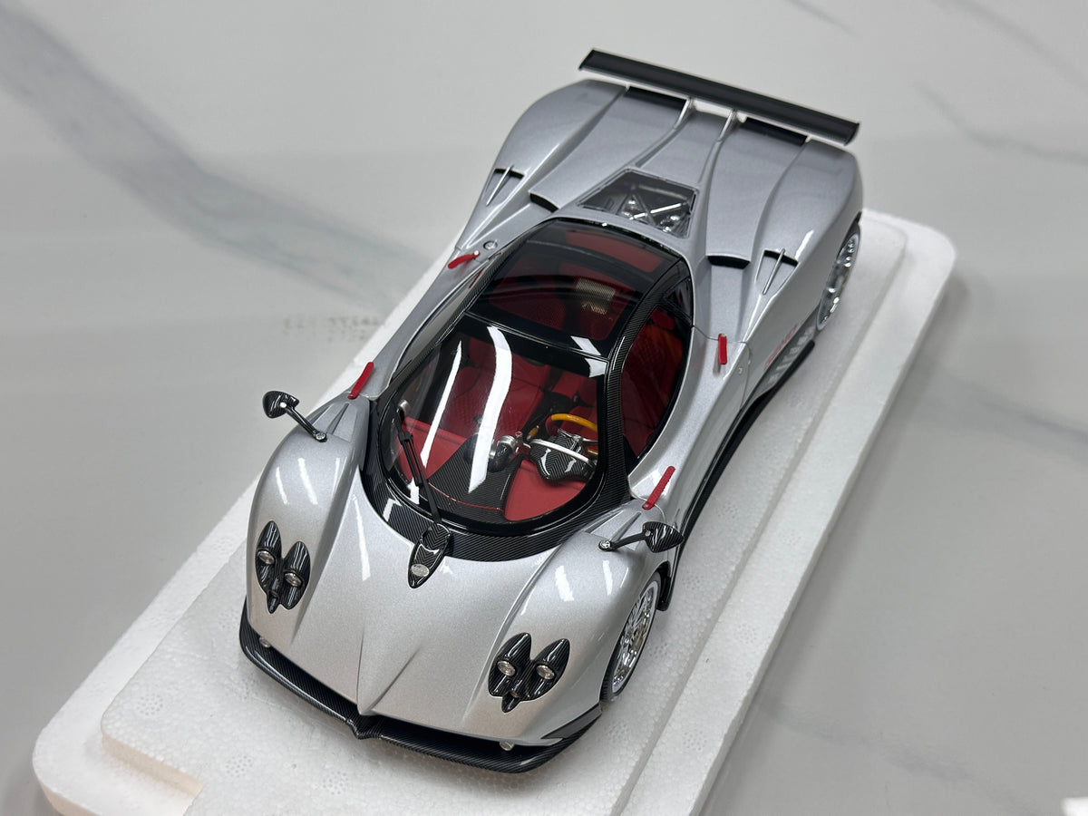 Almost Real 1/18 Pagani Zonda F (2005 Geneva Motor Show Debut Version) – Silver (850401001)
