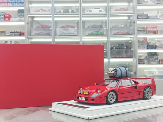 GL 1/18 Ferrari F40 Red Snow Edition Model Car JS-GL018