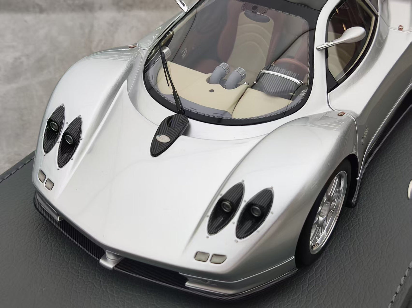 BBR 1/18 Pagani ZONDA C12 001 (20th Anniversary Edition) Silver P18170A