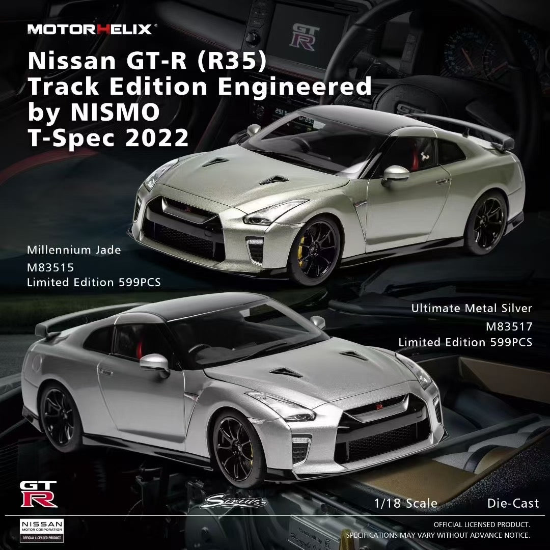 MH 1/18 Nissan GTR R35 All-Opening Alloy Car Model Ornament