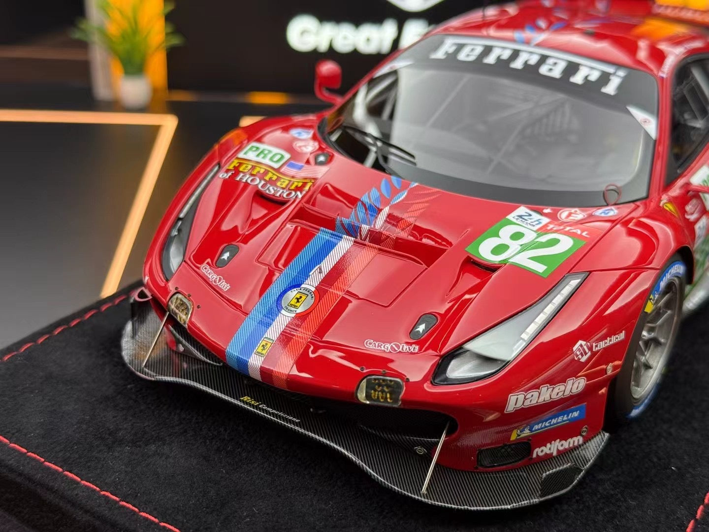 BBR 1/18 Ferrari 488 GTE LM GTE PRO Team Risi Le Mans 2020 - N. 82 158/172 DDJ020