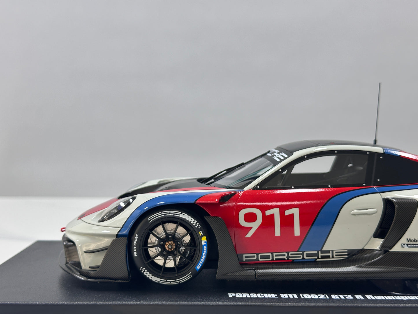 GT Spirit 1/18 Porsche 911 (992) GT3 R Rennsport White/Red Livery GT495