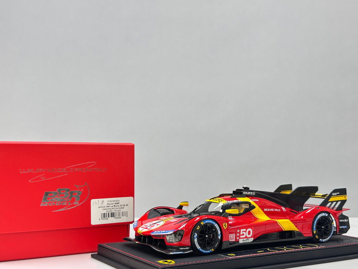 BBR 1/18 Ferrari 499P, Winner of the 24 Hours of Le Mans Red P18226GEN