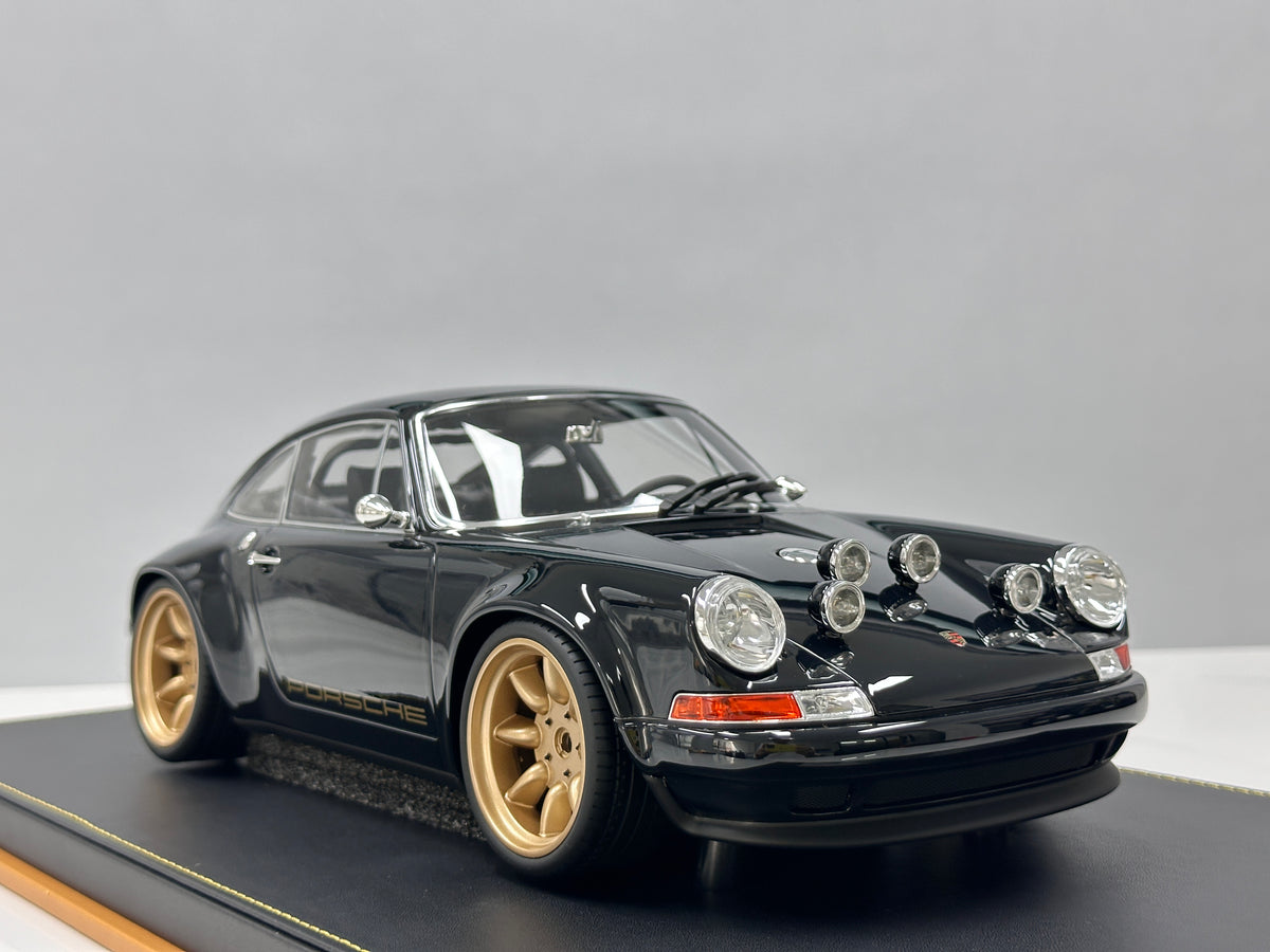 IVY 1/12 Porsche Singer Black/Gold Wheels IVY246