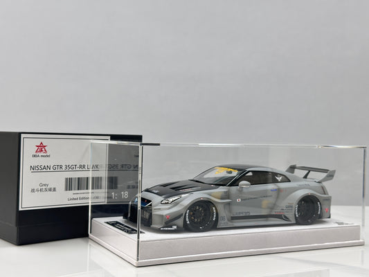 BBA MODEL 1/18 Nissan GTR 35GT-RR Fighter Gray BBA063
