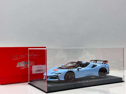 BBR 1/18 Ferrari SF90 XX Spider Plata Blue P18238N