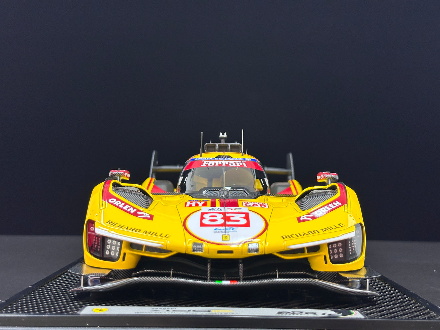 BBR 1/12 Ferrari 499P Le Mans 2025; Ye Yifei, champion, Le Mans #83, BBR1228C