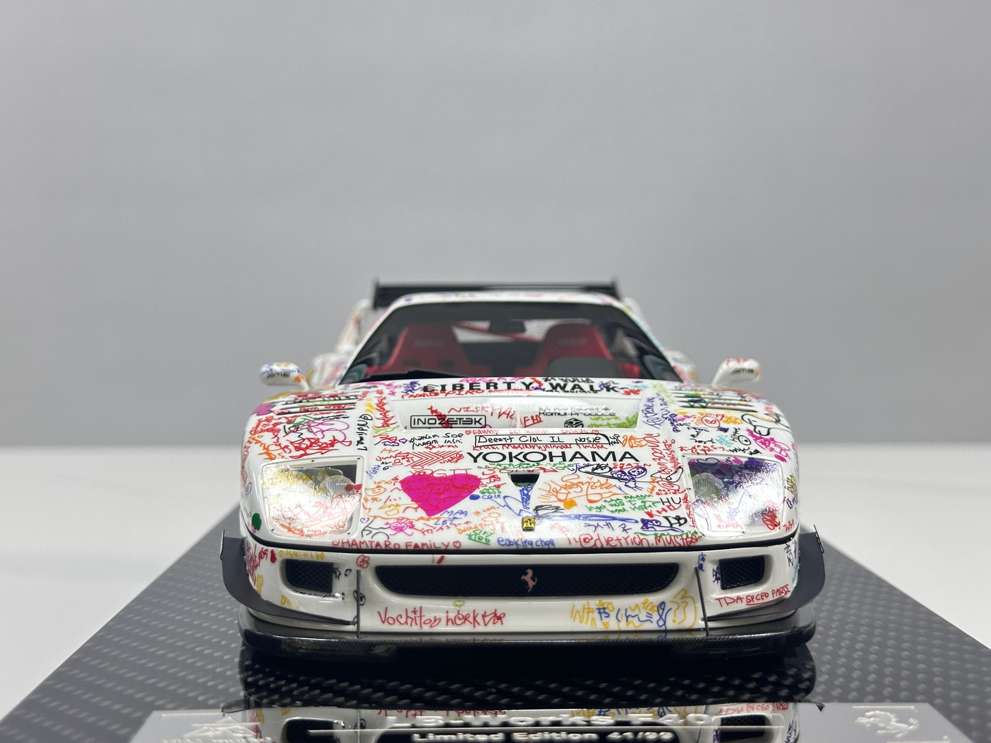 BBA MODEL 1/18 Ferrari F40 Widebody – Hand-Painted Graffiti Livery (BBA090)