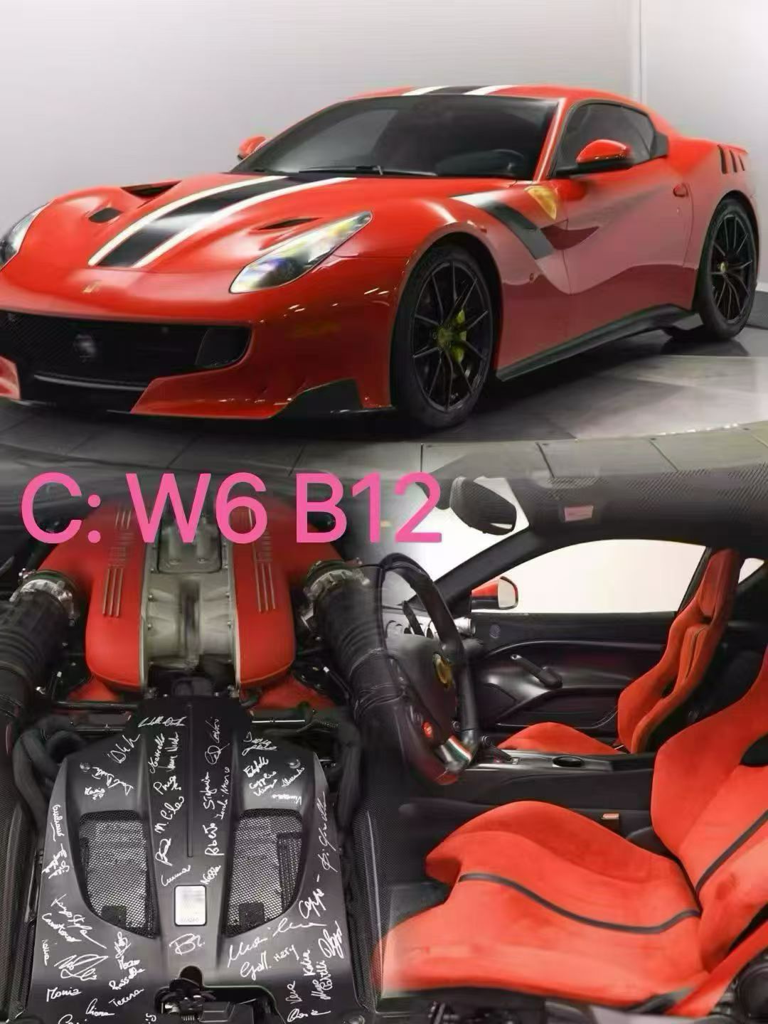 Dino Model 1/18 Ferrari F12 TDF Resin Fully Open Limited Edition Model Car