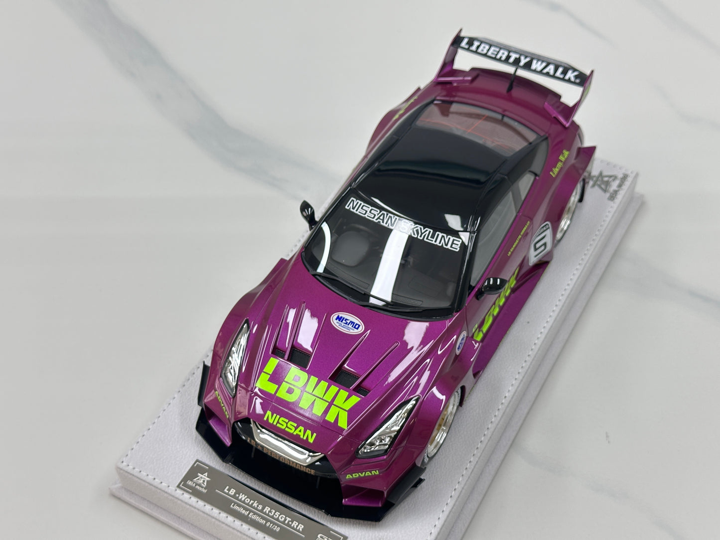 BBA MODEL 1/18 Nissan GTR 35GT-RR Metallic Purple BBA061
