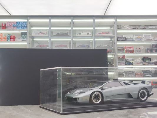 GL 1/12 Lamborghini Diablo GT Metallic Gray Model Car JS-GL006