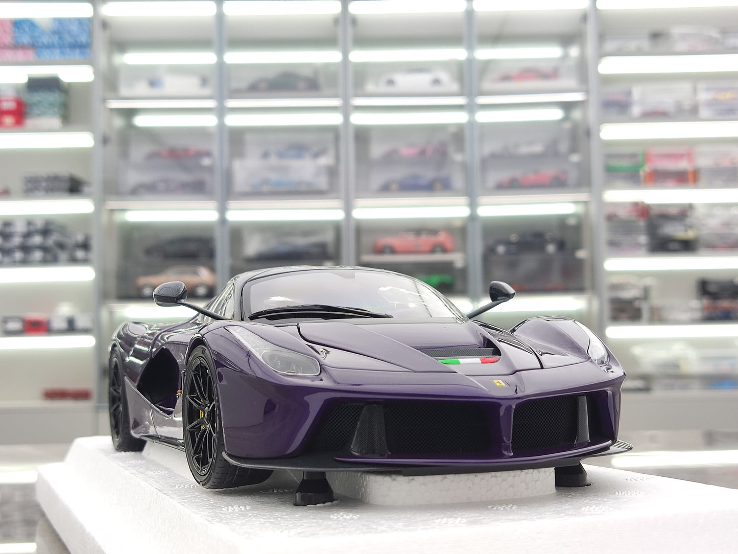 BBR 1/18 Ferrari LaFerrari Alloy Fully Open, Purple BB8182237
