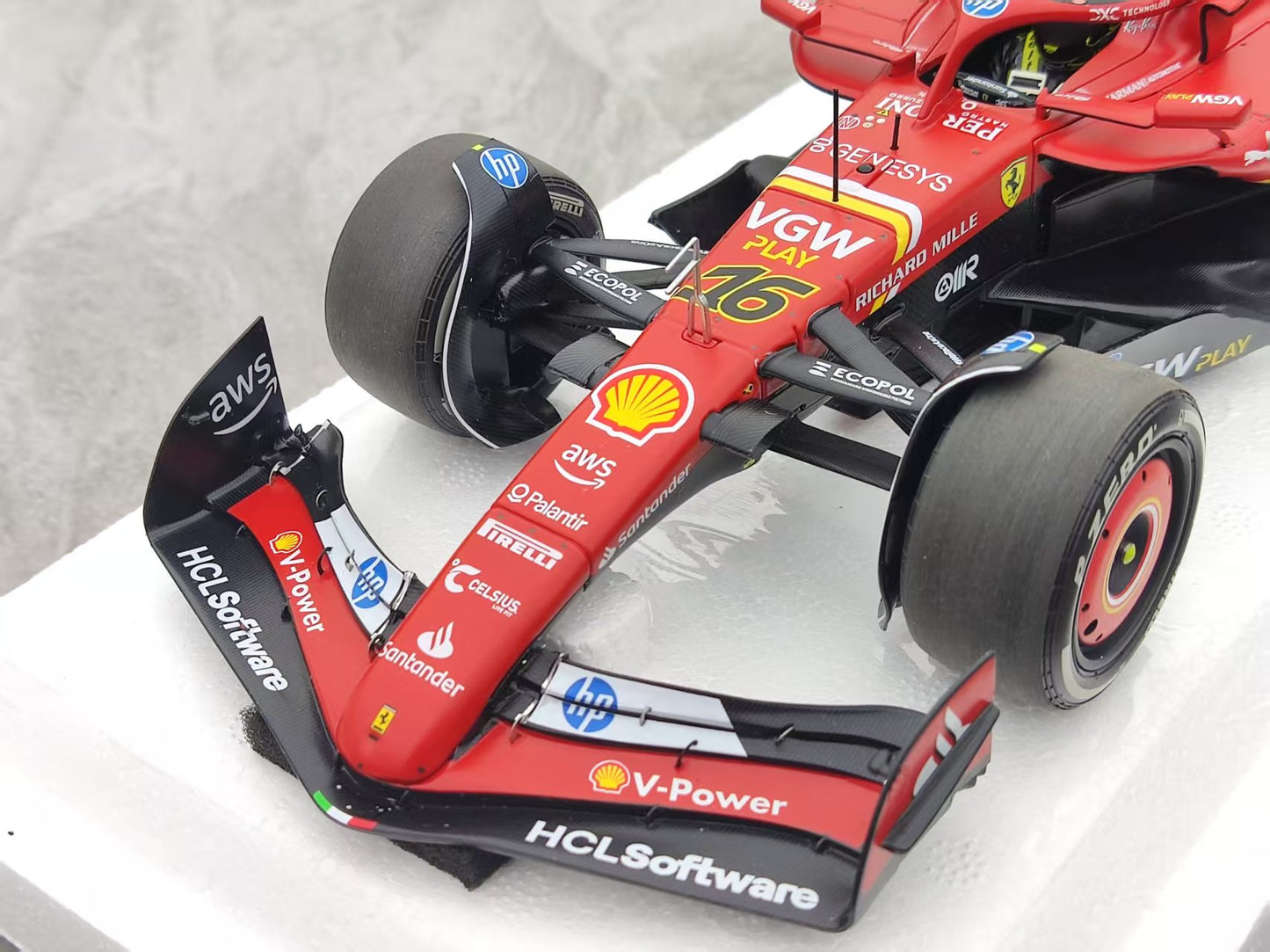 BBR 1/18 Ferrari SF-24 Leclerc 2024 Italian GP Winner, Red BBR241816D