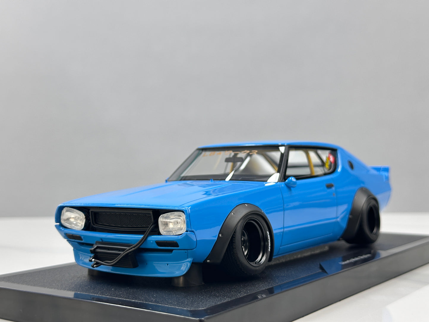 OTTO 1/18 Nissan Skyline 2000 GT-R (KPGC110) BY LB-WORKS Blue OT1210