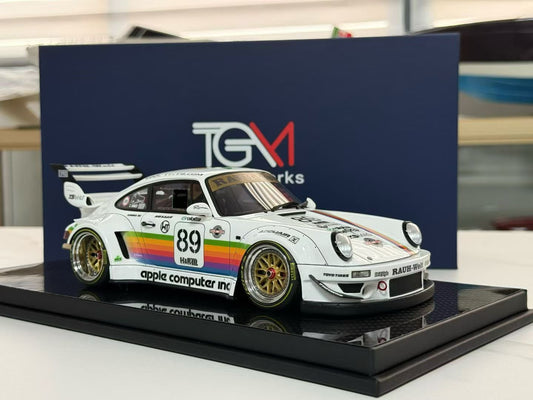 TGM 1/18 Porsche RWB 964 with Apple livery