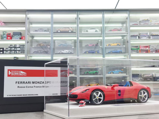 HERMES COLLECTION 1/18 Ferrari Monza SP1 with red French stripes HC006