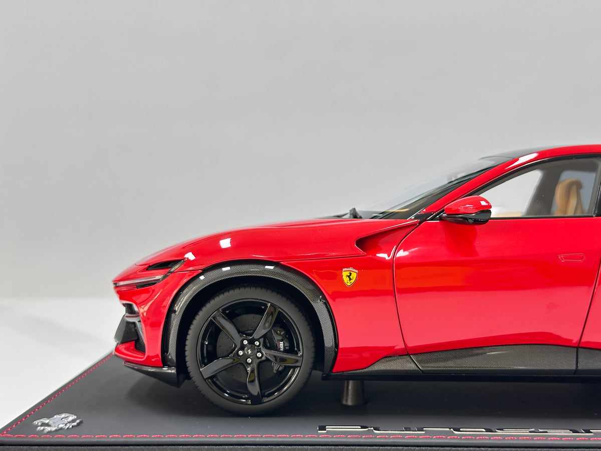 BBR 1/18 Ferrari Purosangue (Panoramic Roof Version) – Die-cast, Fully Opening – Standard Red (HE180053B)