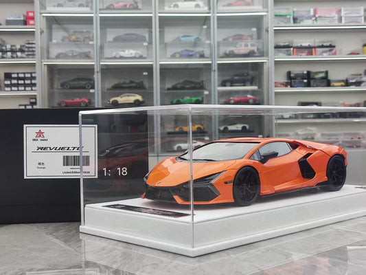 BBA MDOEL 1/18 Lamborghini Revuelto the new generation Aventador orange BBA060