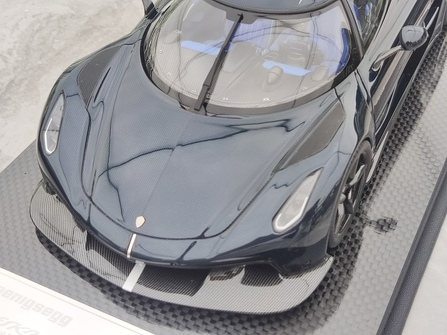 FRONTIART 1/18 Koenigsegg Jesko Absolut 7273 Blue Carbon FA176