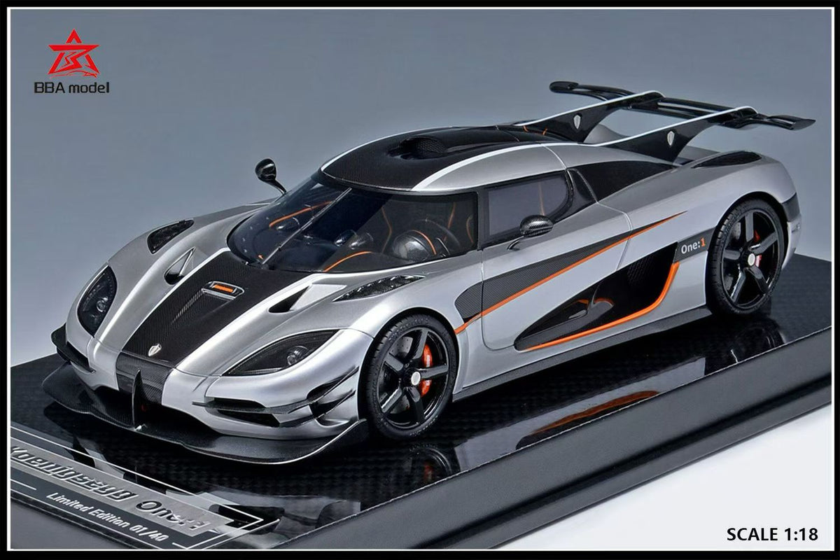 BBA Model 1:18 Koenigsegg One:1 Limited Edition Resin Supercar Model
