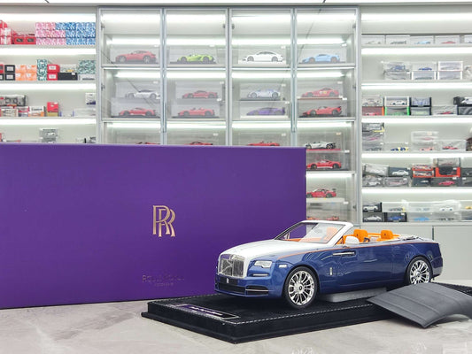 HH Model 1/18 Rolls-Royce Dawn (Electric Blue/Pearl White) HH425