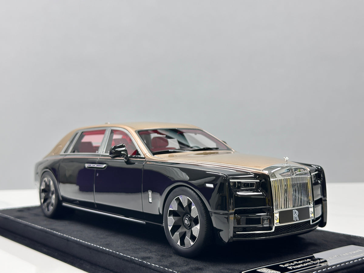 HH Model 1/18 Rolls-Royce Phantom Series II Diamond Black/Champagne Gold HH736