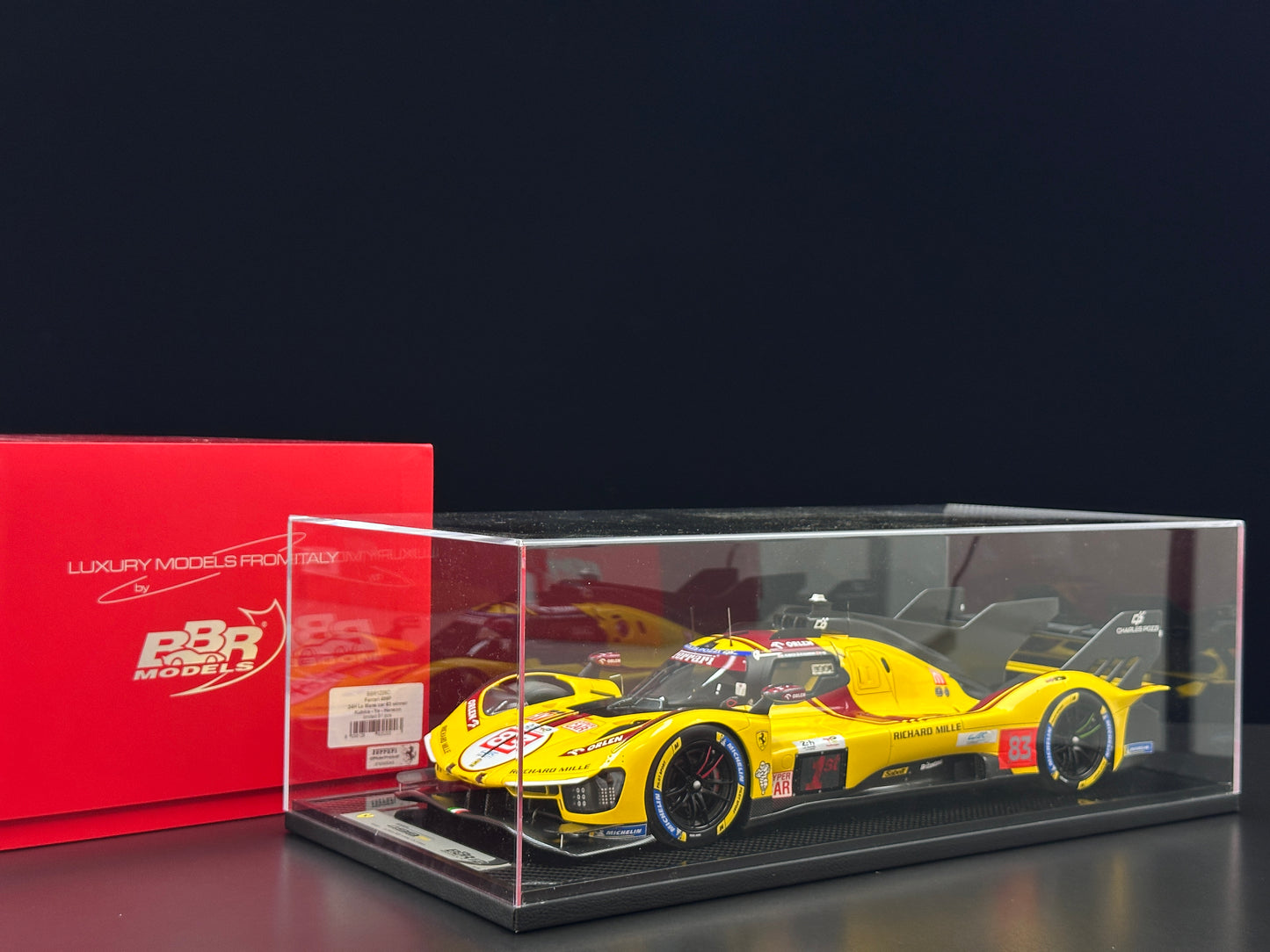 BBR 1/12 Ferrari 499P Le Mans 2025; Ye Yifei, champion, Le Mans #83, BBR1228C