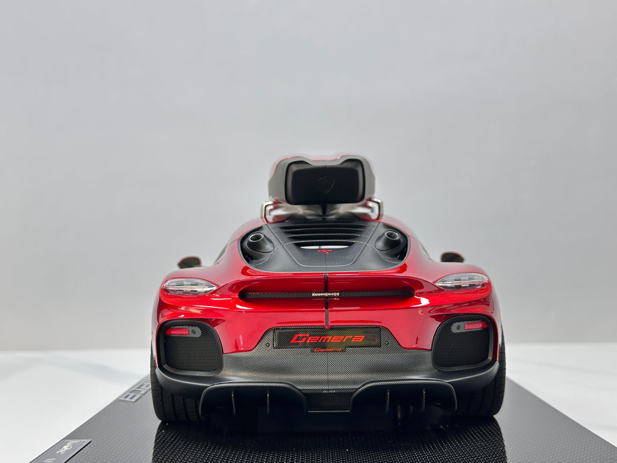 Frontiart 1/12 Koenigsegg Gemera with Roof Rack – Candy Red (FA206)