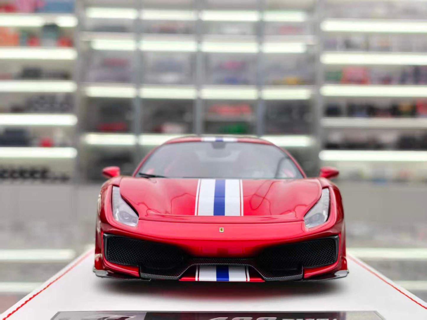 GH MODEL 1/18 Ferrari Novitec 488pista Metallic Red GH006
