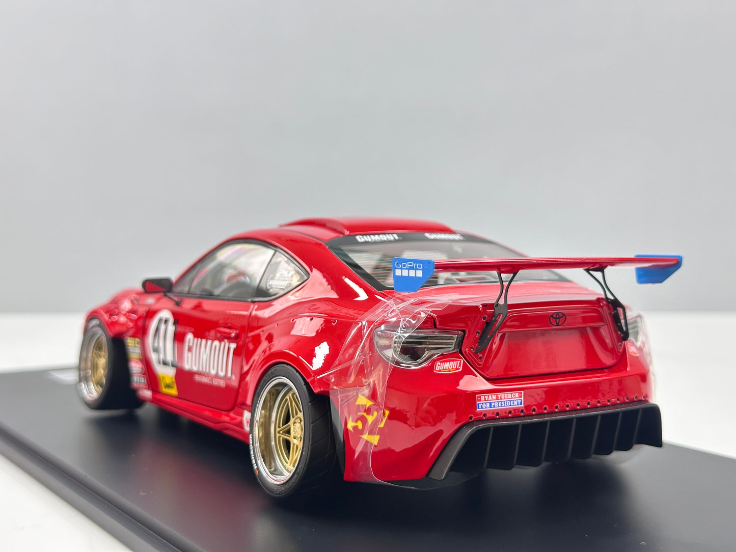 1/18 Ferrari 458 V8-swapped 86 (Red) – Factory Model 001