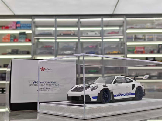 FuelMe 1/18 Porsche 992 GT3R Carrera Blue FM18010LM-02