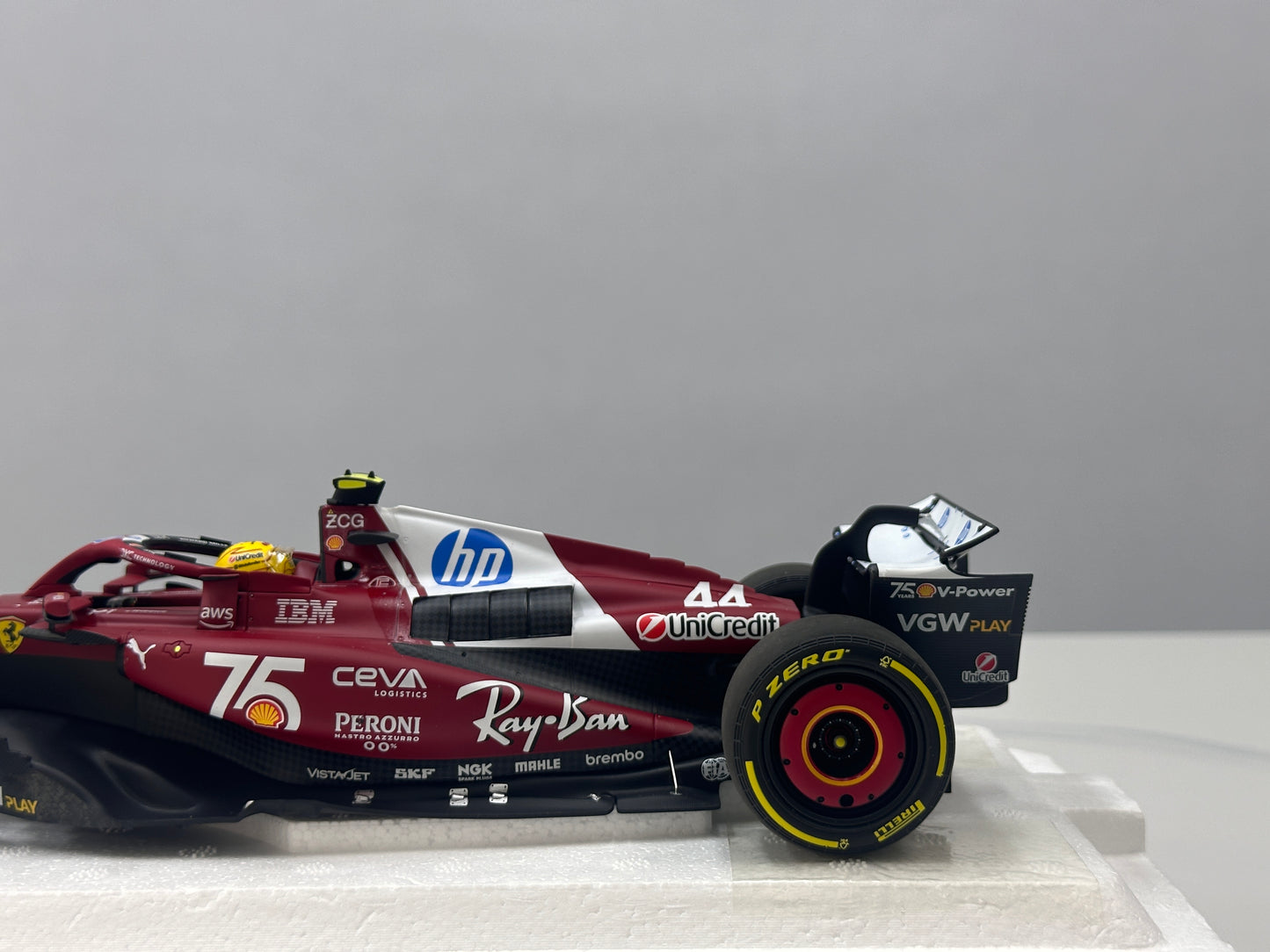 BBR 1/18 Ferrari Hamilton Monaco GP 2025 Red P18267C44