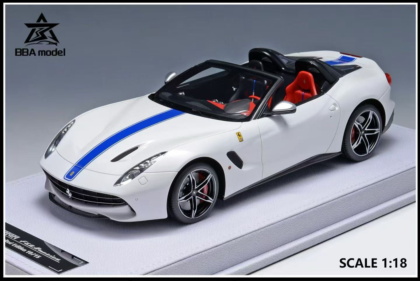 BBA Model 1/18 Ferrari F60 America Limited Edition Resin Diecast Car Model