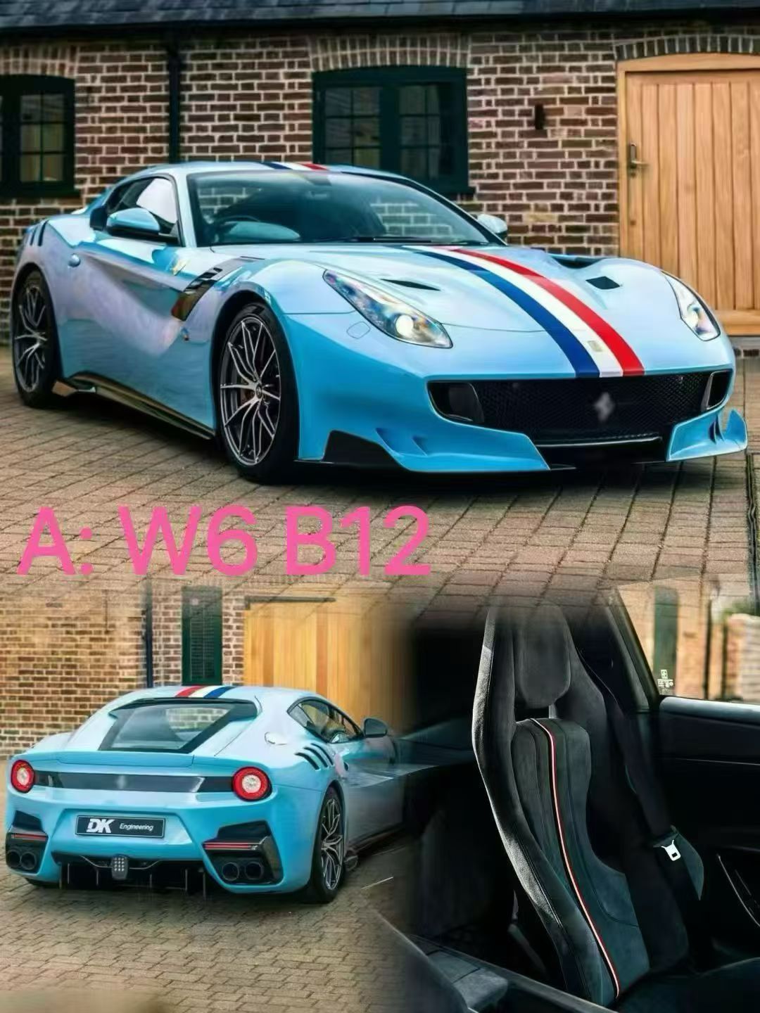 Dino Model 1/18 Ferrari F12 TDF Resin Fully Open Limited Edition Model Car