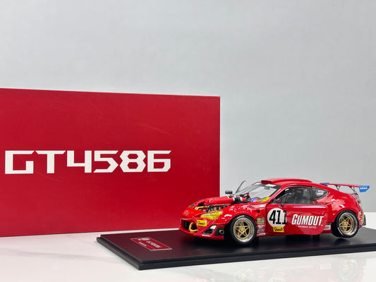 1/18 Ferrari 458 V8-swapped 86 (Red) – Factory Model 001