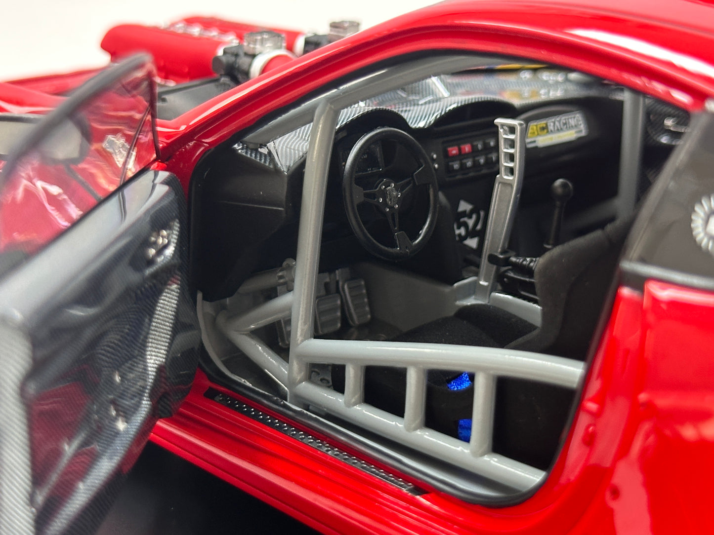 1/18 Ferrari 458 V8-swapped 86 (Red) – Factory Model 001
