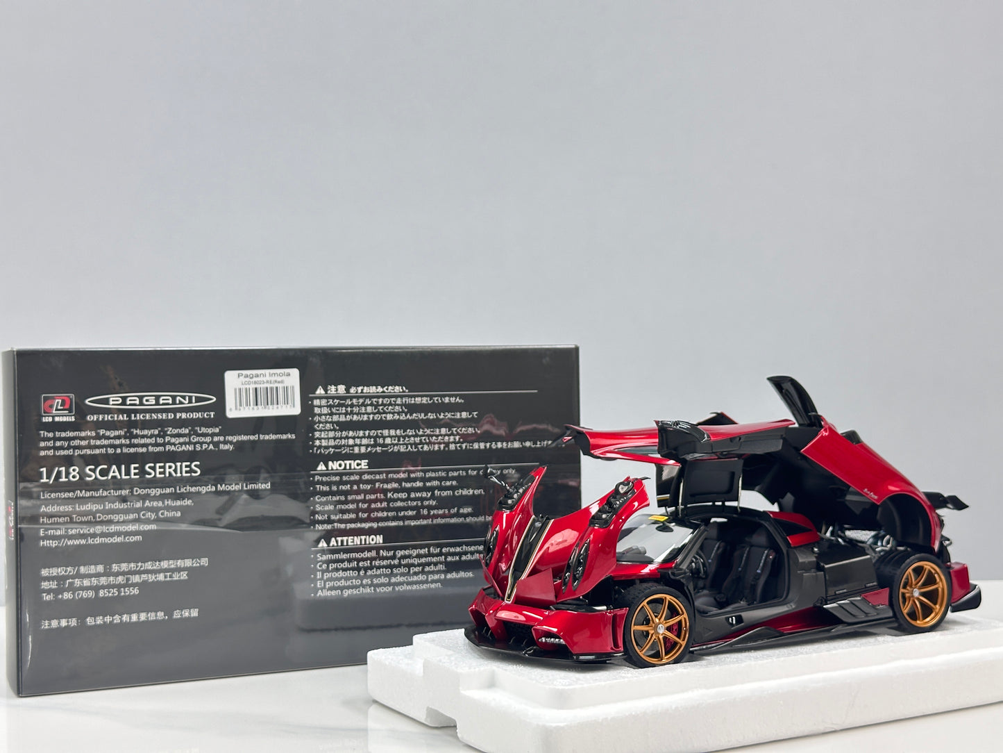 LCD 1/18 Pagani Imola Red LCD18023-RE