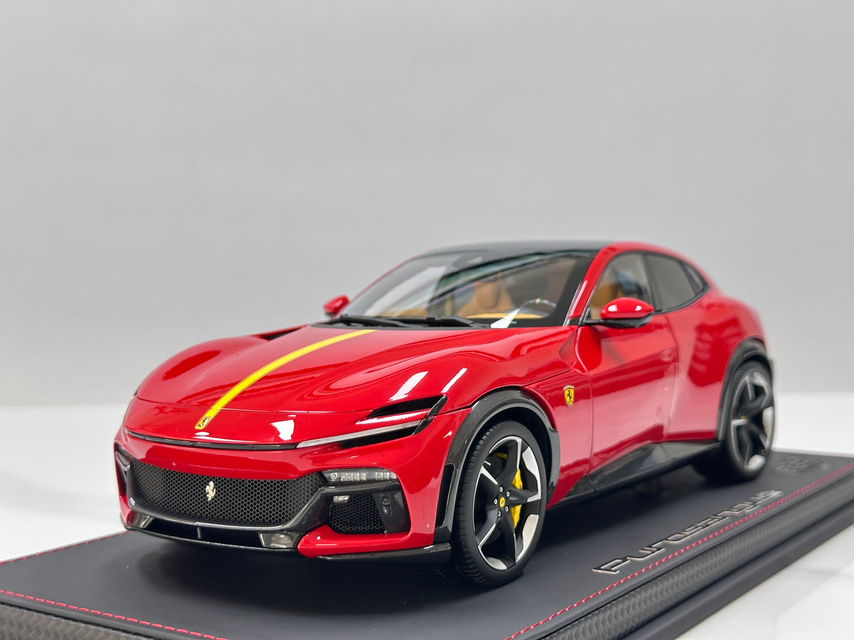 BBR 1/18 Ferrari Purosangue (Panoramic Roof Version) – Die-cast, Fully Opening – Standard Red Livery (HE180053B1DIE)