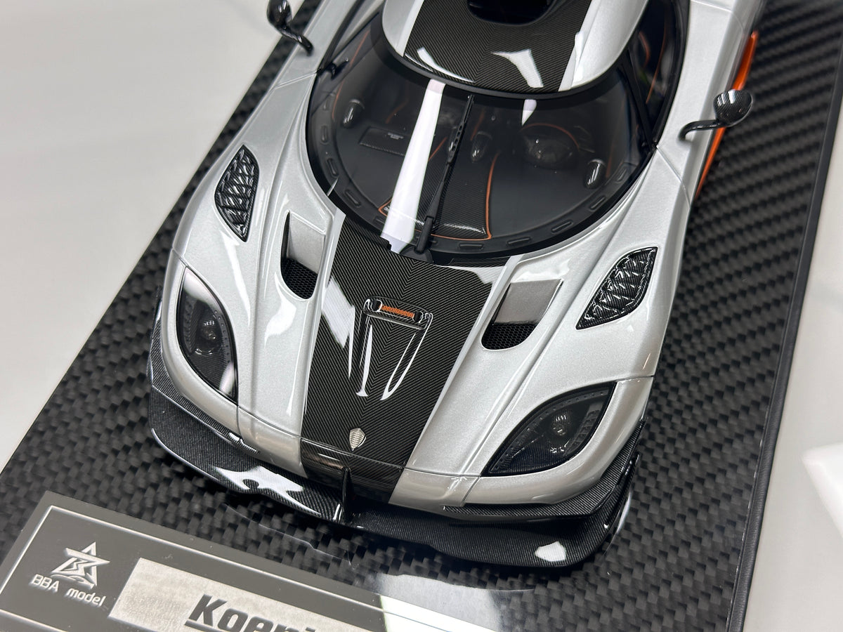 BBA Model 1/18 Koenigsegg One:1 Silver BBA098